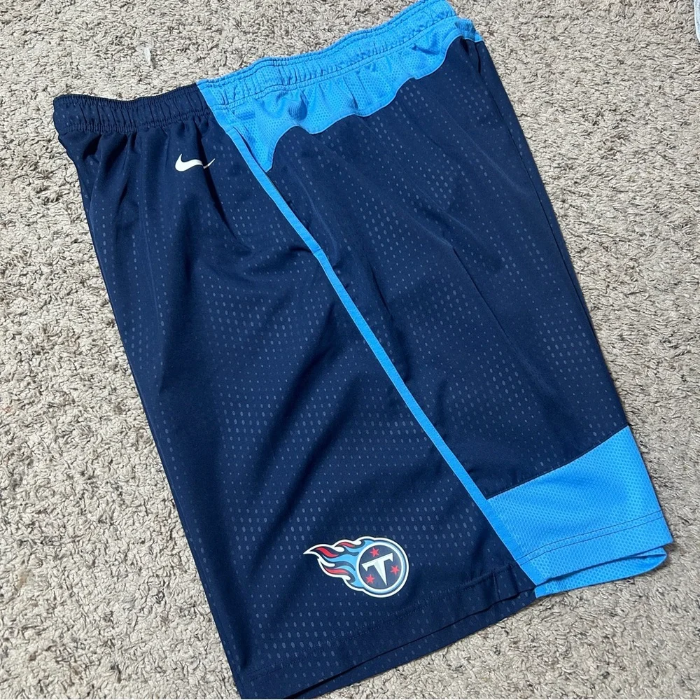 Tennessee Titans Shorts Nike On Field 3XL DriFit Athletic Training Practice Blue